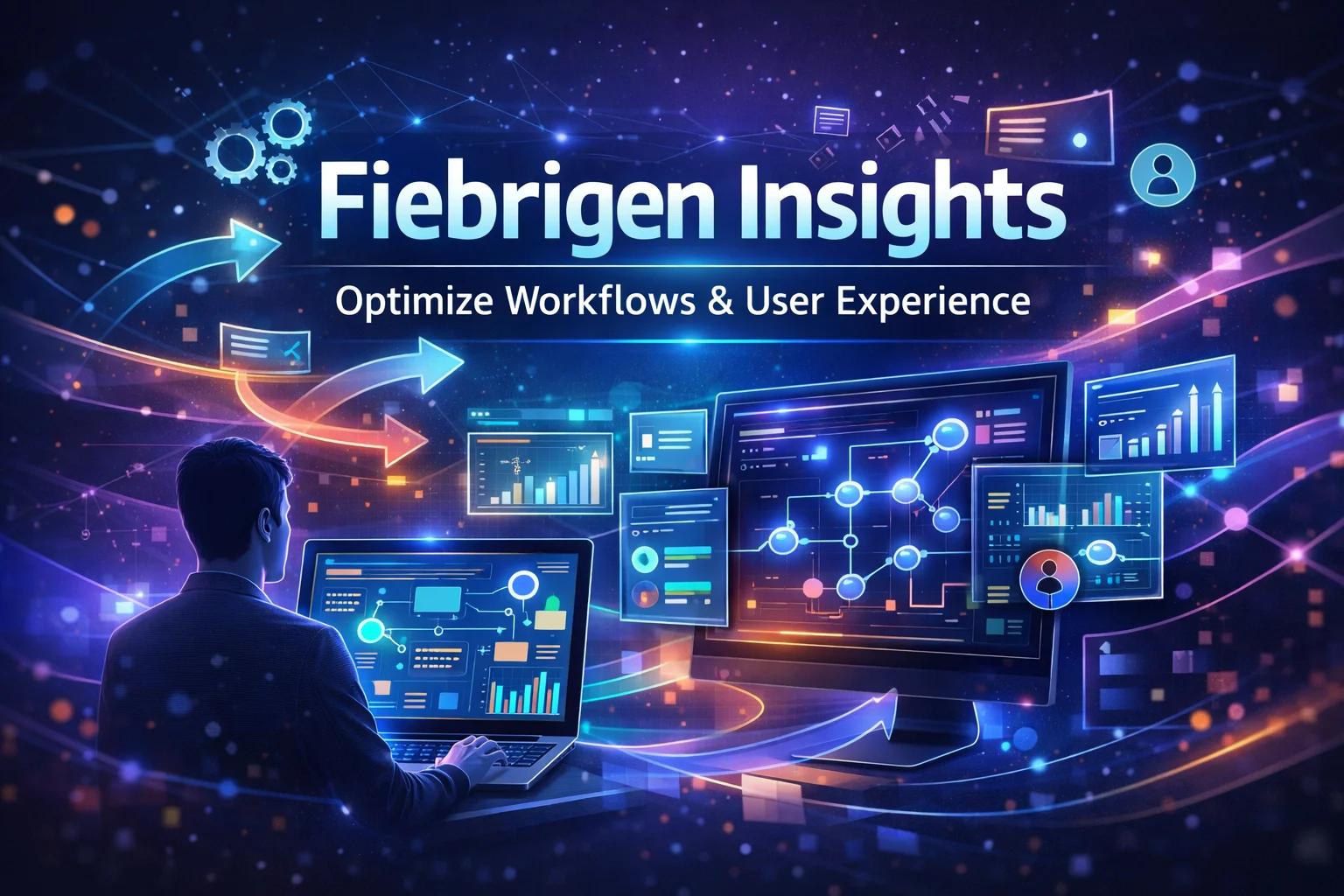 Fiebrigen Insights digital workflow optimization and user experience dashboard with automation and analytics.