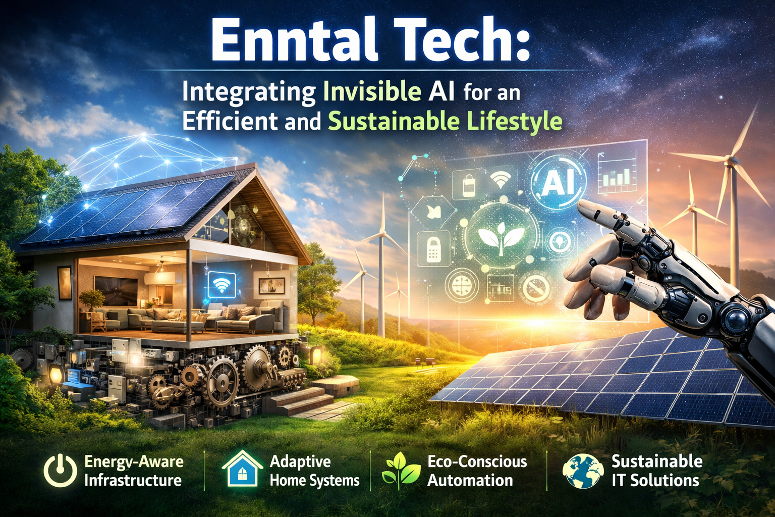 Advanced AI systems integrated into energy-aware infrastructure.